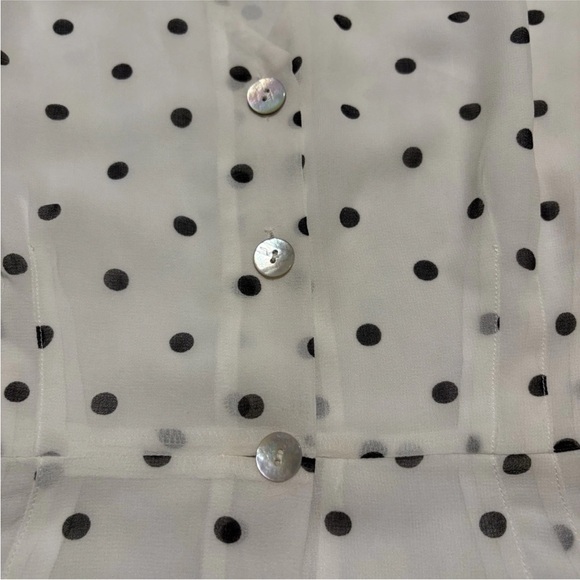 Wilfred White And Black Polka Dot Top - Picture 5 of 10